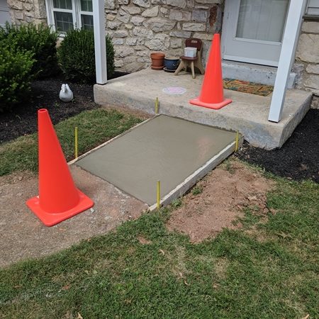 Concrete walkway replacement after | GSI Concrete