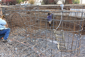 swimming pool steel work